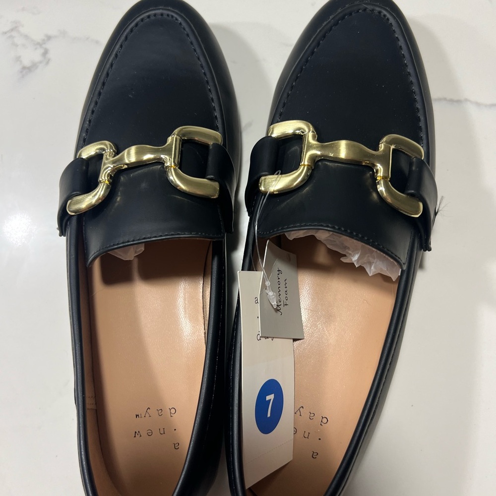Women's Carolyn Loafers with Memory Foam
Insole - A New Day™ Black 7 - Picture 3 of 6